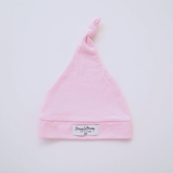 Baby Pink Knotted Beanie